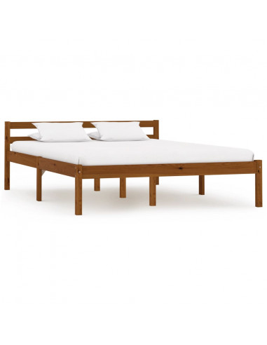 Giroletto Marrone Miele in Legno Massello di Pino 120x200 cm