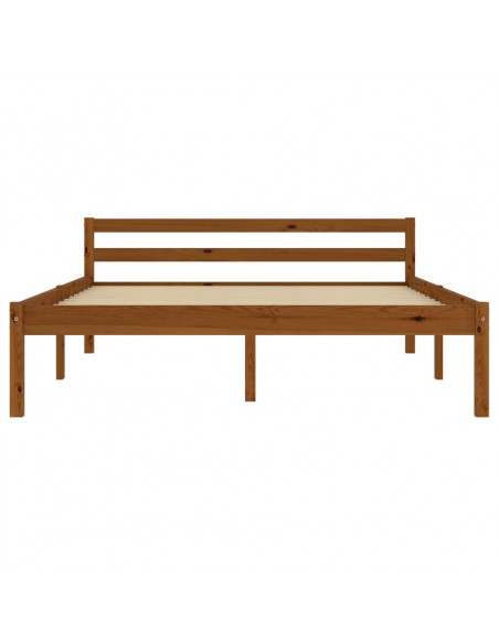 Giroletto Marrone Miele in Legno Massello di Pino 140x200 cm