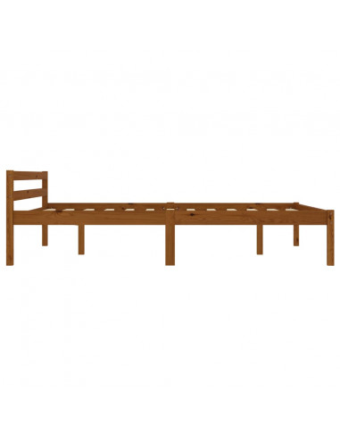 Giroletto Marrone Miele in Legno Massello di Pino 140x200 cm