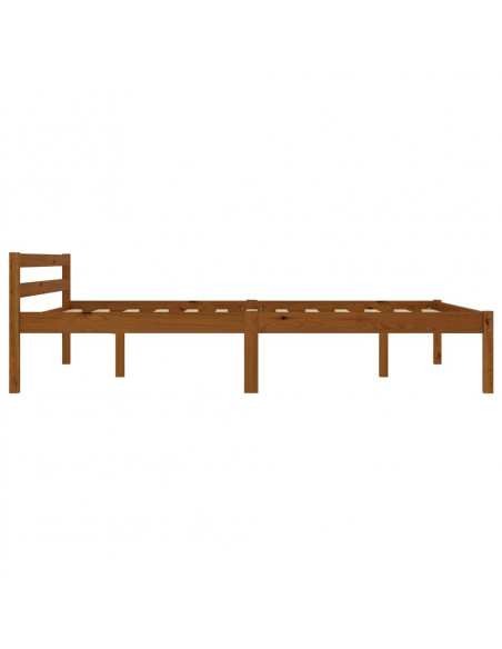 Giroletto Marrone Miele in Legno Massello di Pino 140x200 cm