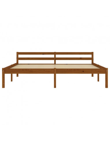 Giroletto Marrone Miele in Legno Massello di Pino 180x200 cm