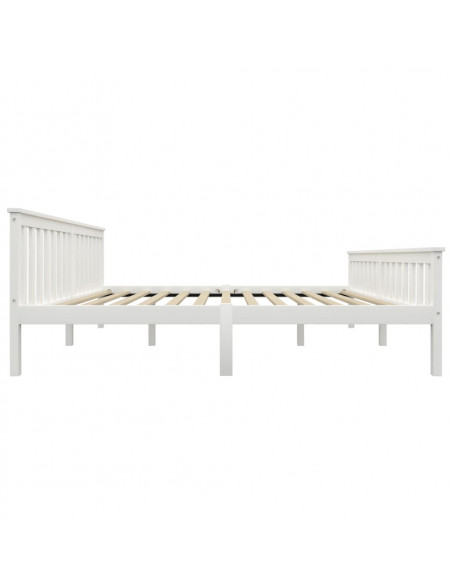 Telaio del Letto Bianco in Legno Massello di Pino 180x200 cm