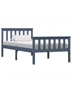 Giroletto Grigio in Legno Massello di Pino 100x200 cm 2