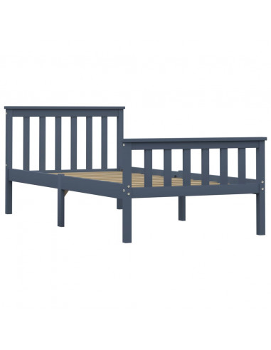 Giroletto Grigio in Legno Massello di Pino 100x200 cm