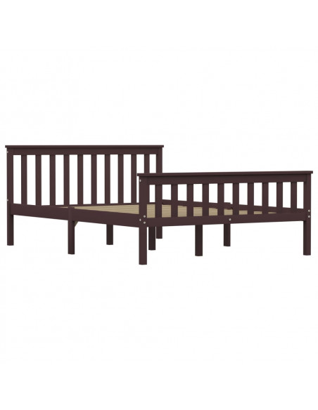 Giroletto Marrone Scuro in Legno Massello di Pino 140x200 cm