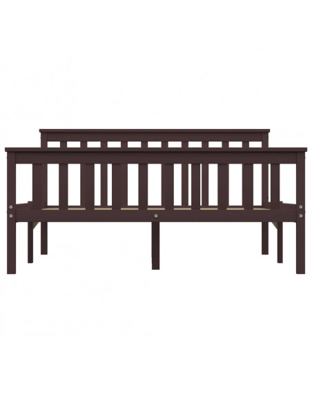 Giroletto Marrone Scuro in Legno Massello di Pino 140x200 cm