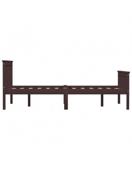 Giroletto Marrone Scuro in Legno Massello di Pino 140x200 cm