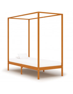 Giroletto a Baldacchino Marrone Miele Massello Pino 90x200 cm 2