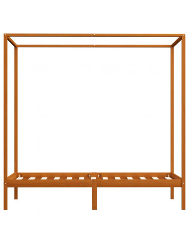 Giroletto a Baldacchino Marrone Miele Massello Pino 90x200 cm