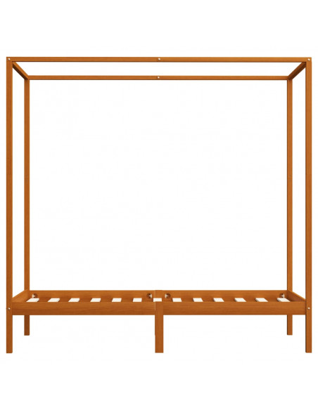 Giroletto a Baldacchino Marrone Miele Massello Pino 90x200 cm