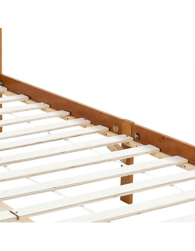 Giroletto a Baldacchino Marrone Miele Massello Pino 90x200 cm