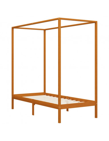 Giroletto a Baldacchino Marrone Miele Massello Pino 100x200 cm