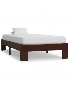 Giroletto Marrone Scuro in Legno Massello di Pino 100x200 cm 2