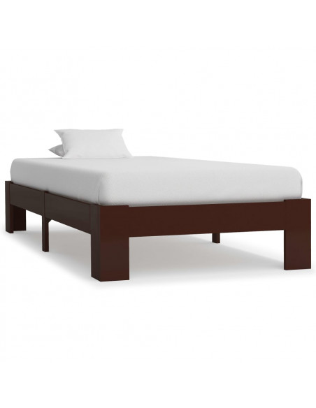 Giroletto Marrone Scuro in Legno Massello di Pino 100x200 cm