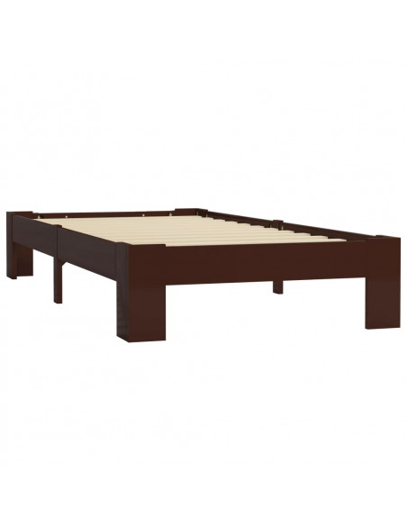 Giroletto Marrone Scuro in Legno Massello di Pino 100x200 cm