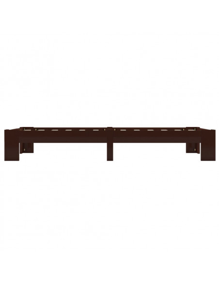 Giroletto Marrone Scuro in Legno Massello di Pino 100x200 cm