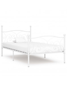 Giroletto con Doghe Bianco in Metallo 90x200 cm 2