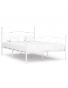 Giroletto con Doghe Bianco in Metallo 120x200 cm 2