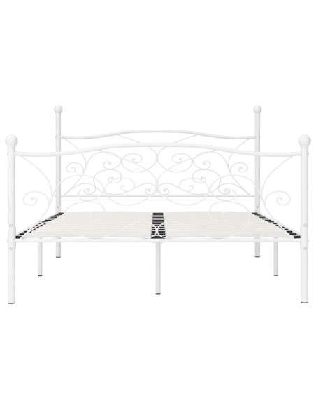 Giroletto con Doghe Bianco in Metallo 120x200 cm