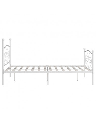 Giroletto con Doghe Bianco in Metallo 120x200 cm