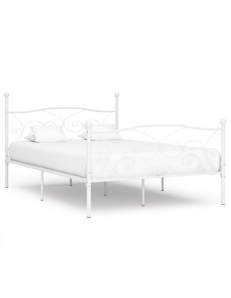 Giroletto con Doghe Bianco in Metallo 140x200 cm