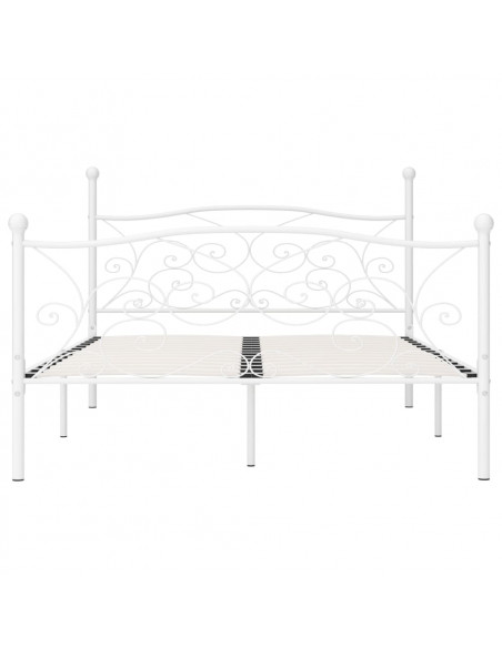 Giroletto con Doghe Bianco in Metallo 140x200 cm