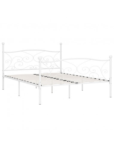 Giroletto con Doghe Bianco in Metallo 200x200 cm