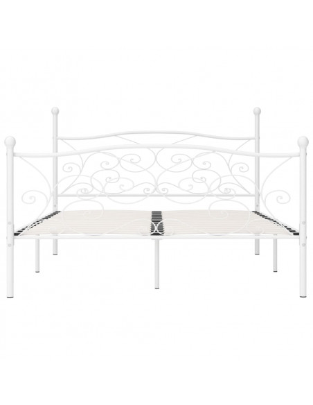Giroletto con Doghe Bianco in Metallo 200x200 cm