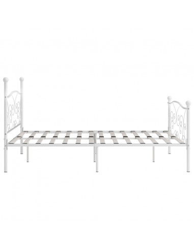 Giroletto con Doghe Bianco in Metallo 200x200 cm