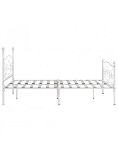 Giroletto con Doghe Bianco in Metallo 200x200 cm