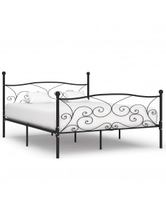 Giroletto con Doghe Nero in Metallo 200x200 cm 2