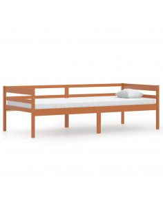 Giroletto Marrone Miele in Legno Massello di Pino 90x200 cm 2