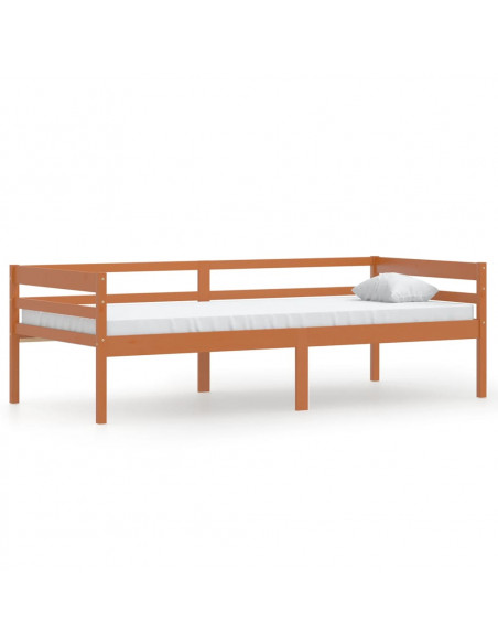 Giroletto Marrone Miele in Legno Massello di Pino 90x200 cm