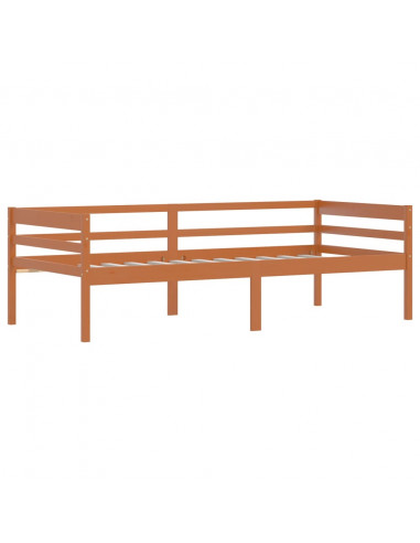 Giroletto Marrone Miele in Legno Massello di Pino 90x200 cm