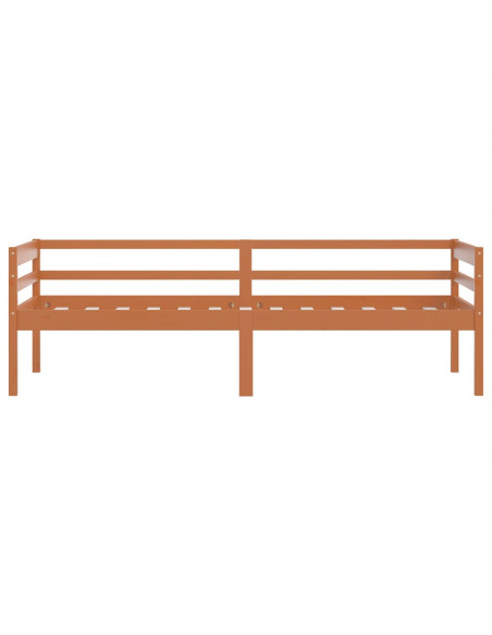Giroletto Marrone Miele in Legno Massello di Pino 90x200 cm