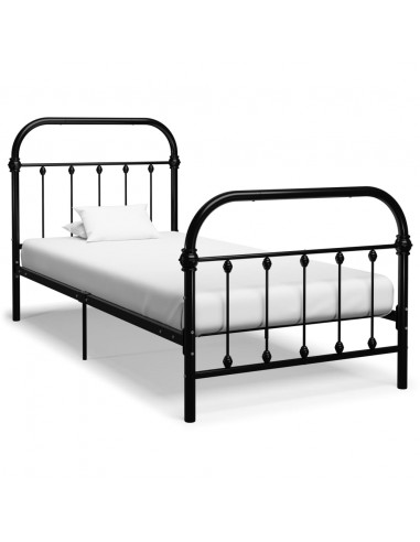 Giroletto Nero in Metallo 90x200 cm