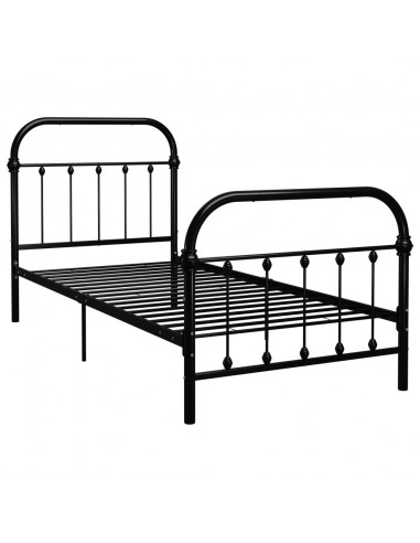 Giroletto Nero in Metallo 90x200 cm