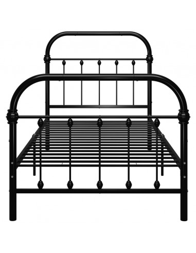 Giroletto Nero in Metallo 90x200 cm