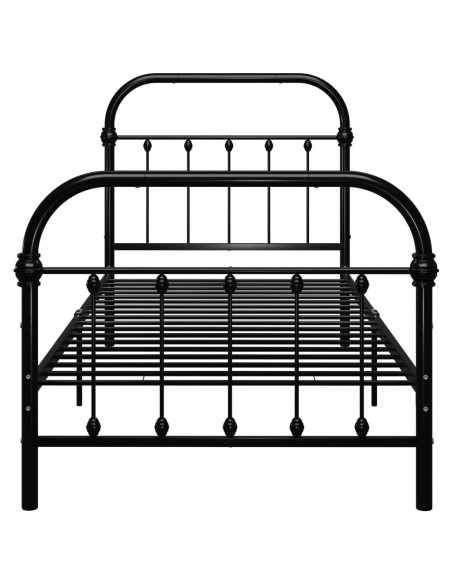 Giroletto Nero in Metallo 90x200 cm