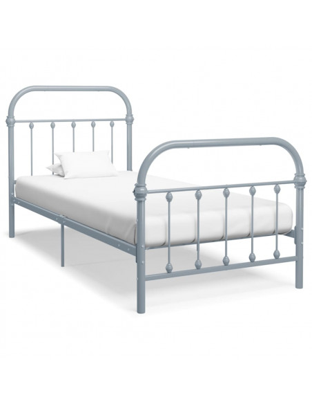 Giroletto Grigio in Metallo 90x200 cm