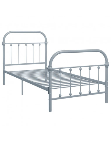 Giroletto Grigio in Metallo 90x200 cm