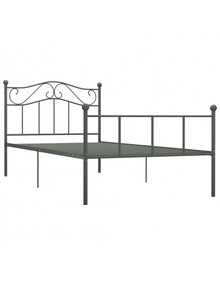 Giroletto Grigio in Metallo 90x200 cm