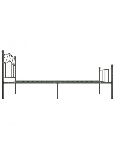 Giroletto Grigio in Metallo 90x200 cm
