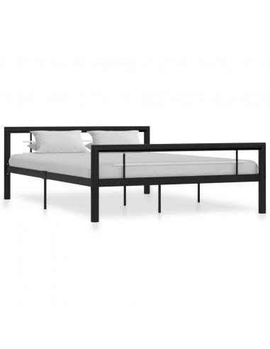 Giroletto Nero e Bianco in Metallo 160x200 cm