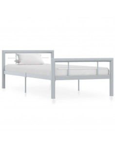 Giroletto Grigio e Bianco in Metallo 100x200 cm 2