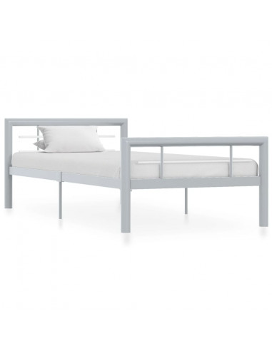 Giroletto Grigio e Bianco in Metallo 100x200 cm