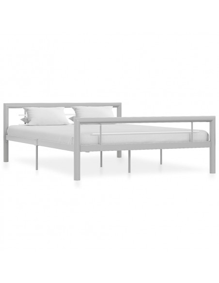 Giroletto Grigio e Bianco in Metallo 140x200 cm