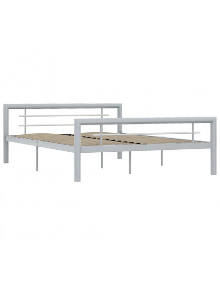 Giroletto Grigio e Bianco in Metallo 140x200 cm