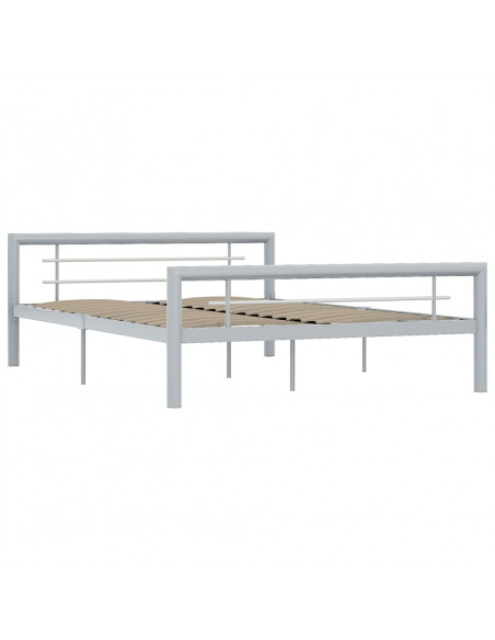 Giroletto Grigio e Bianco in Metallo 160x200 cm