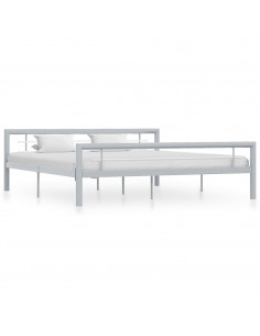 Giroletto Grigio e Bianco in Metallo 180x200 cm 2